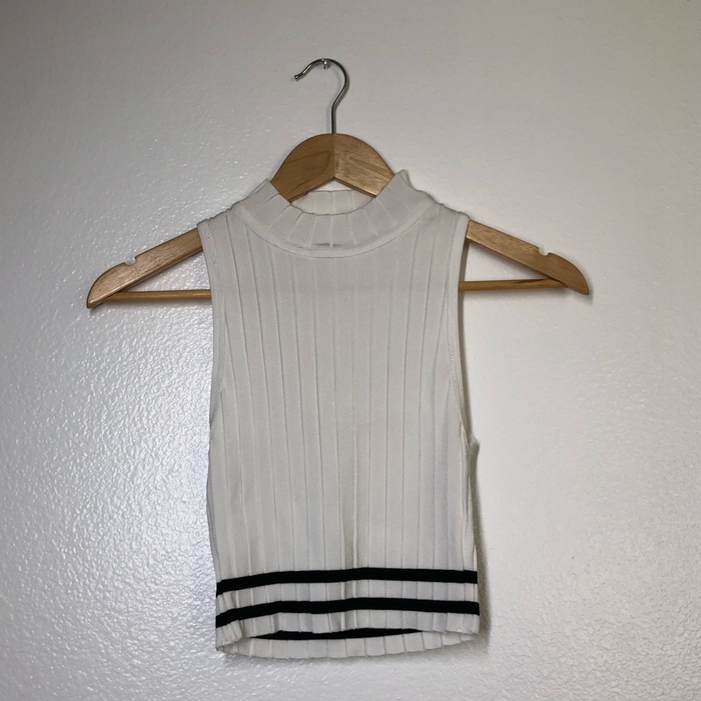 Mistress Rocks Los Angeles White Crop Top